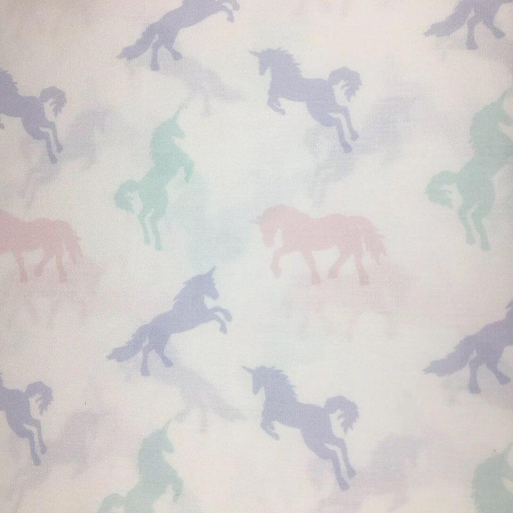 4pc Nicole Miller Unicorn FULL Sheet Set Purple Pink Sea Green Turquoise NEW